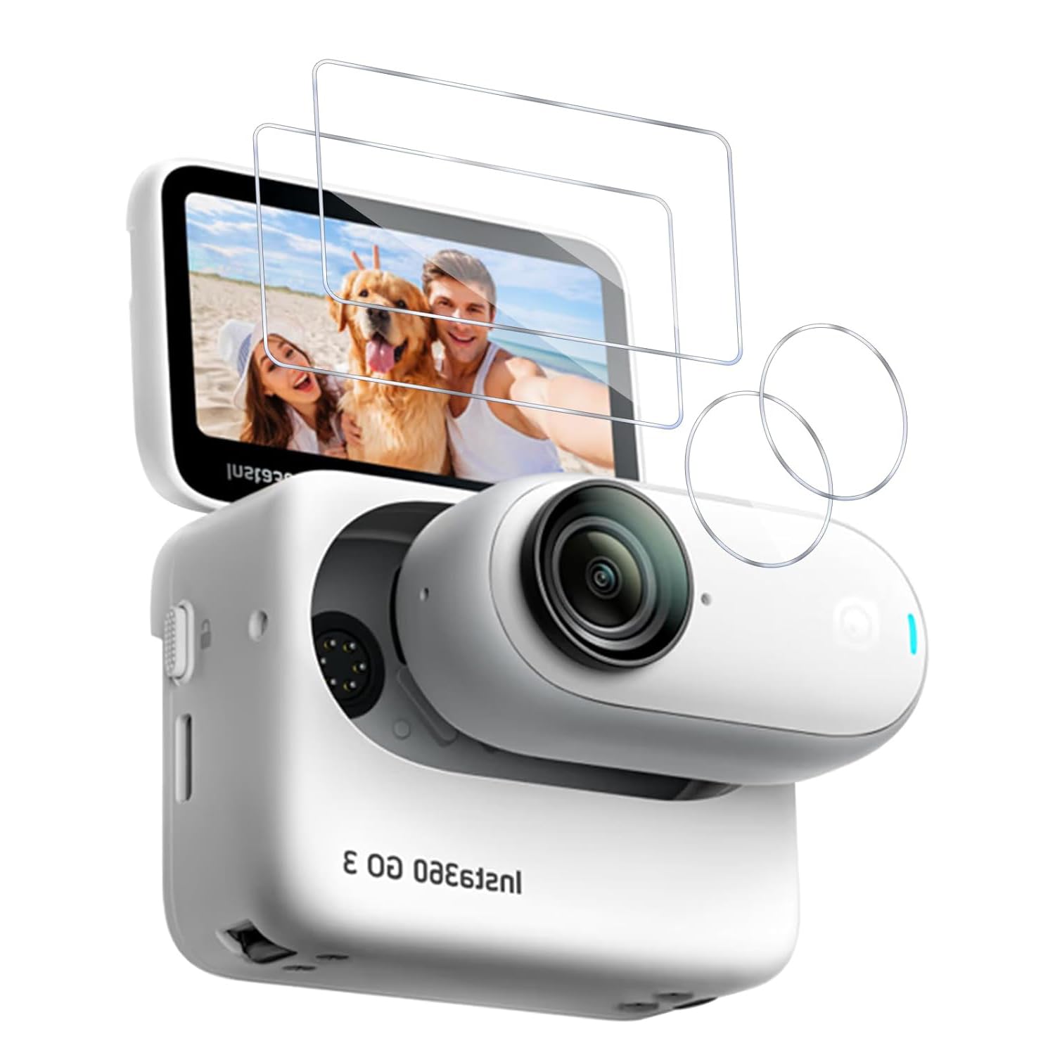 2 Sets Screen Protector Camera Lens Protector for Insta 360 GO 3 HD Tempered Glass Protector for Insta 360 GO Screen & Camera Lens Anti-scratch Screen Camera Lens Protector, Not Include Insta 360 GO 3 (B0CB8JVZFX) Amazon Price History, Amazon Price Tracker