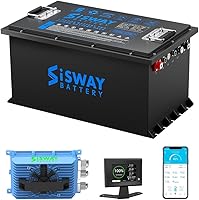 Vista 9 de Batería de litio para carrito de golf de 48V 105Ah con cargador de 48V 20A, BMS inteligente integrado de 200A, MAX 10.24 kW y más de 4000 ciclos