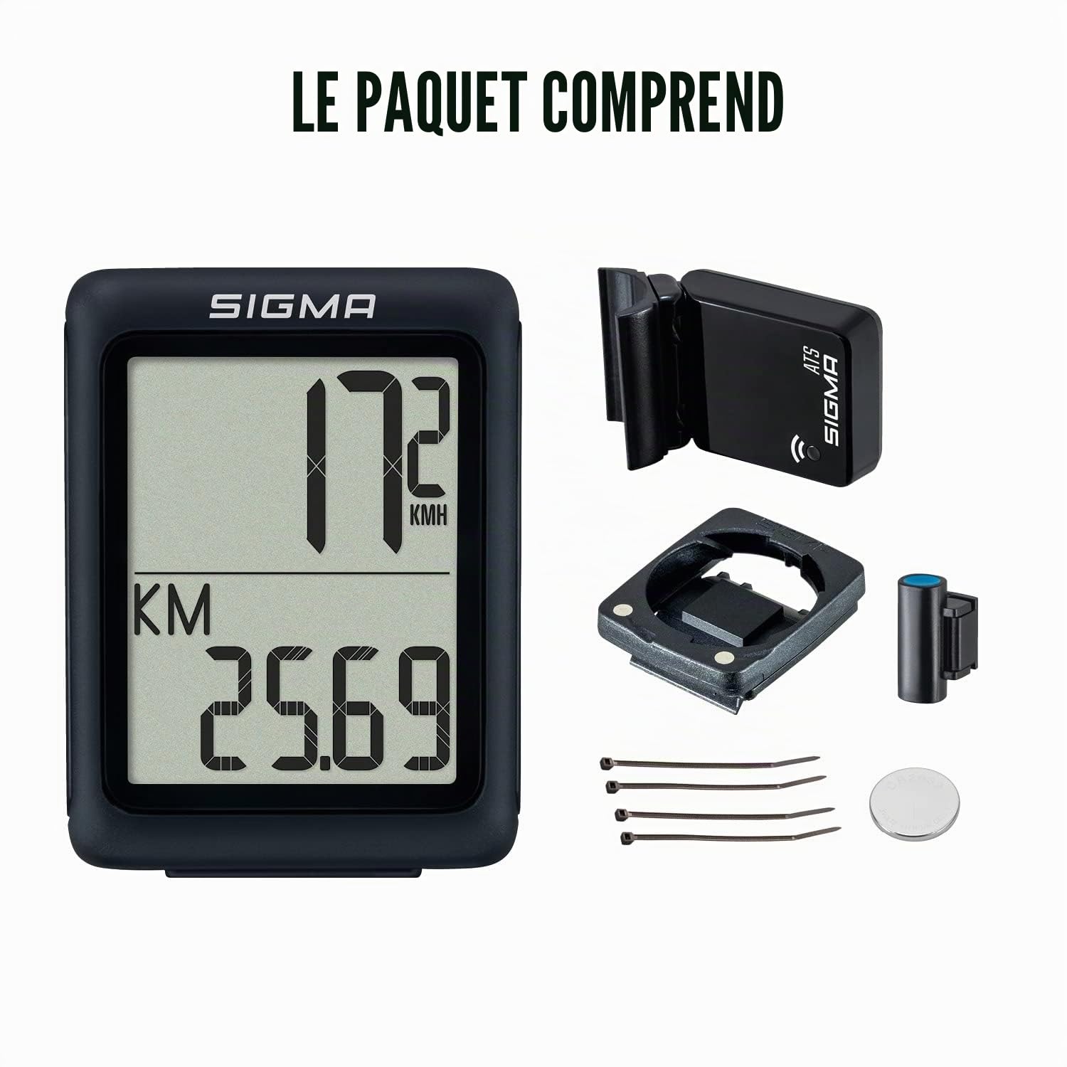 SIGMA Sport BC 5.0 Bicycle Computer with Numerous Functions Beginner Bike Computer Easy to Use with Large Buttons and Clear Display