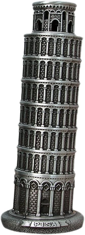 Daptsy The Leaning Tower of Pisa Decorations Metal Decorations Italy Pisa Souvenir Office& Home Artwork
