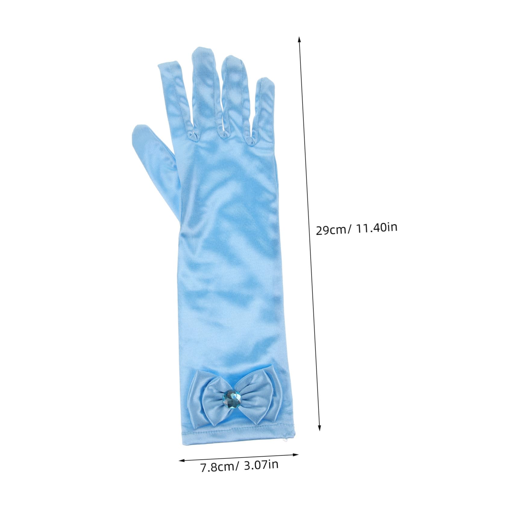 VALICLUD Halloween Long Gloves for Boys and Girls Satin Gloves Bowknot Girls for Stage Shows Cosplay