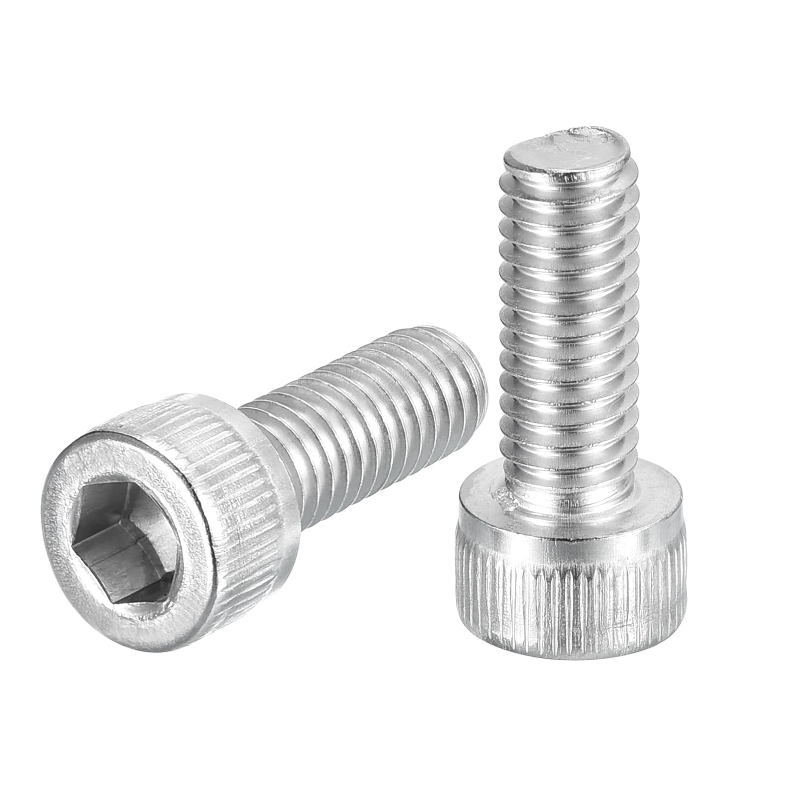 uxcell Hex Socket Bolts (M6-1x16), 304 Stainless Steel Hex Socket Drive Screw, Silver Tone, 40 Pcs, M6-1x16mm
