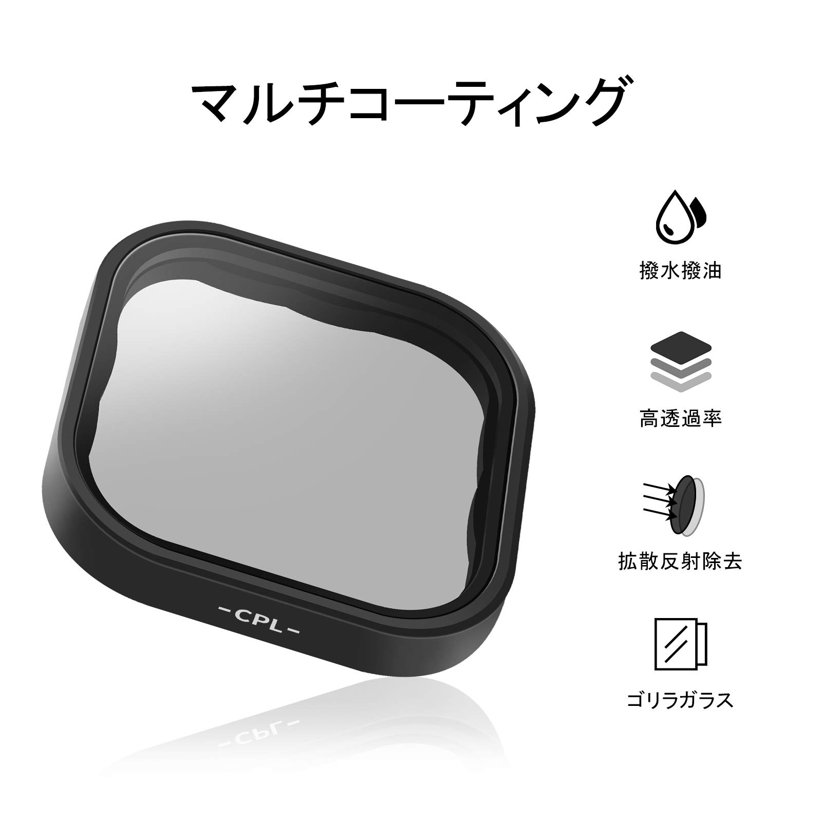 Amazon | AuyKoo GoPro Hero 9/Hero 10/Hero11/Hero12 Black CPL 