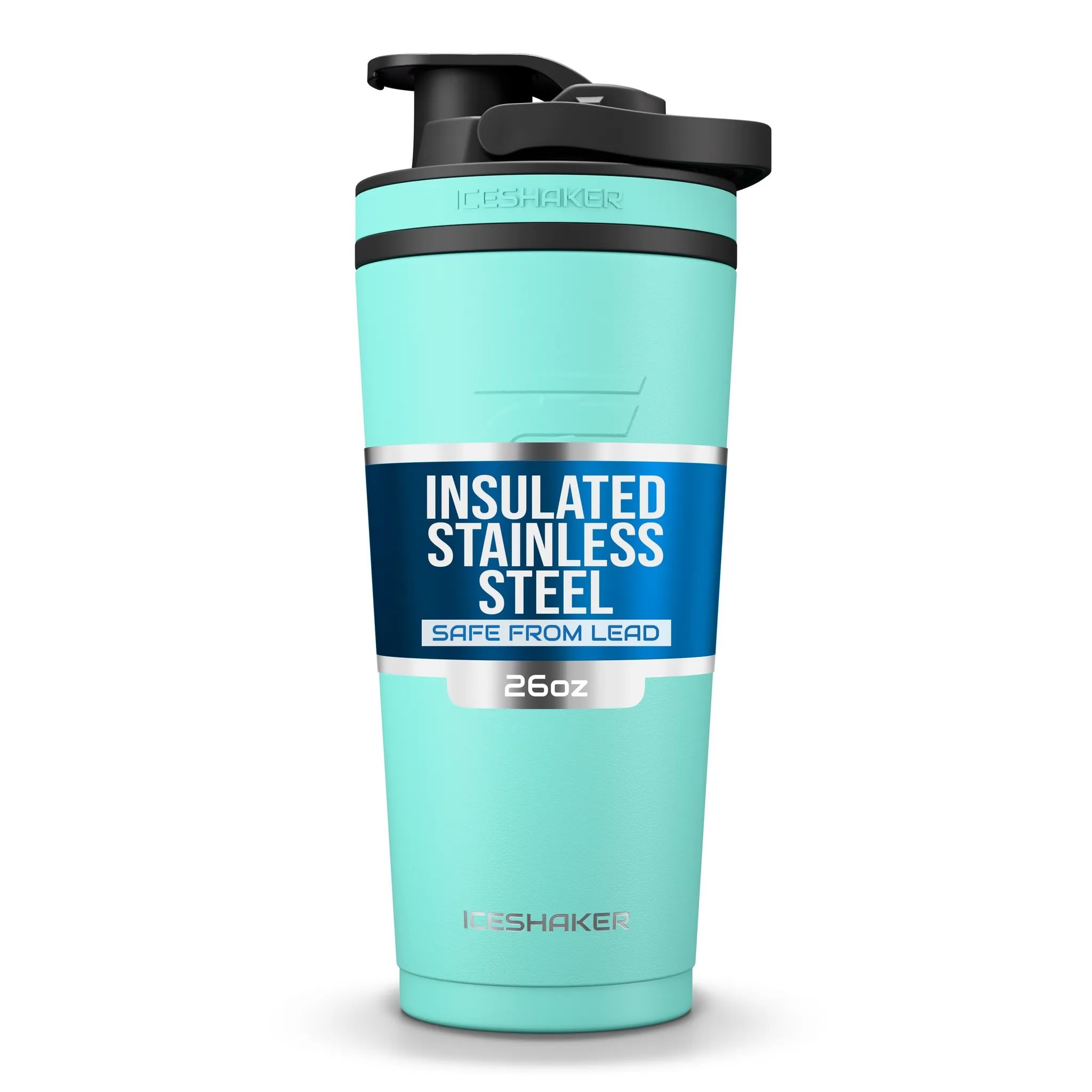 Ice Shaker Stainless Steel Insulated for Water Bottle (As Seen on Shark Tank) | Gronk Shaker | 26 Oz