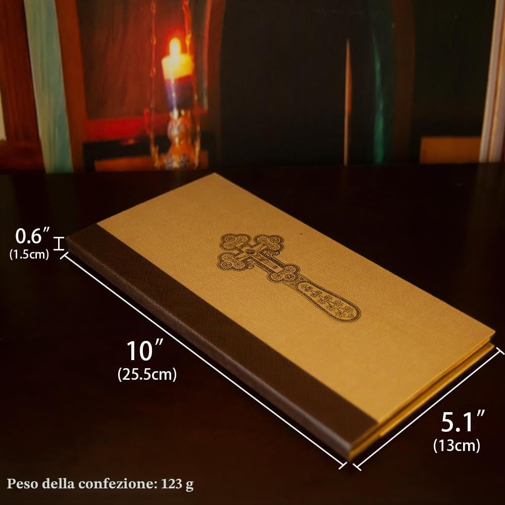 RZRHMUHN Croce Ortodossa di Gesù Croce di Preghiera Placcata in Oro in Lega Statua di Gesù Religione Regalo con Scatola (Rosso)