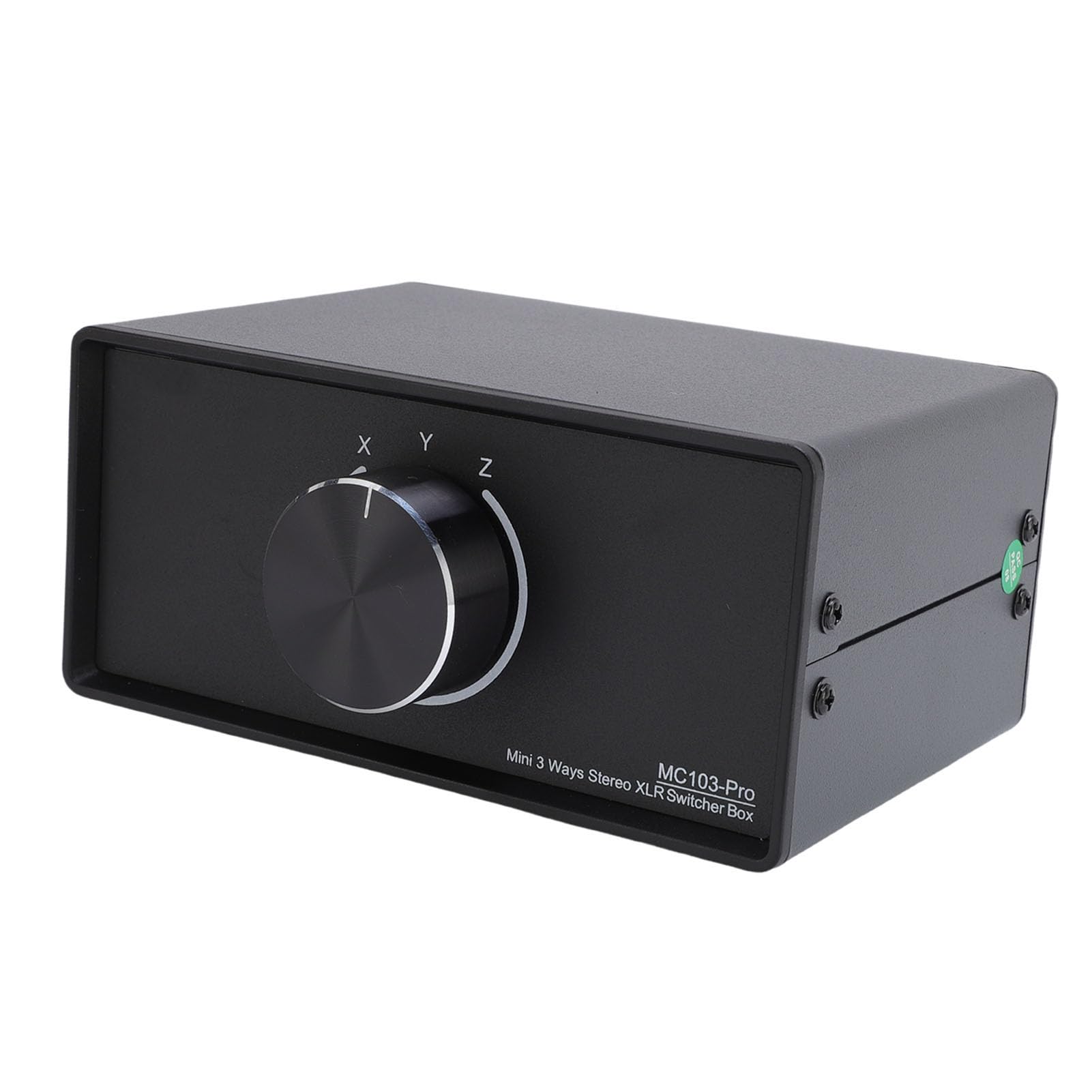 Yosoo Health Gear Convertidor de Sonido Balanceado Divisor de Sonido Estéreo Pasivo Conmutador XLR de 1 Entrada y 3 Salidas Carcasa de Aleación de Aluminio Conectores Chapados en Oro para