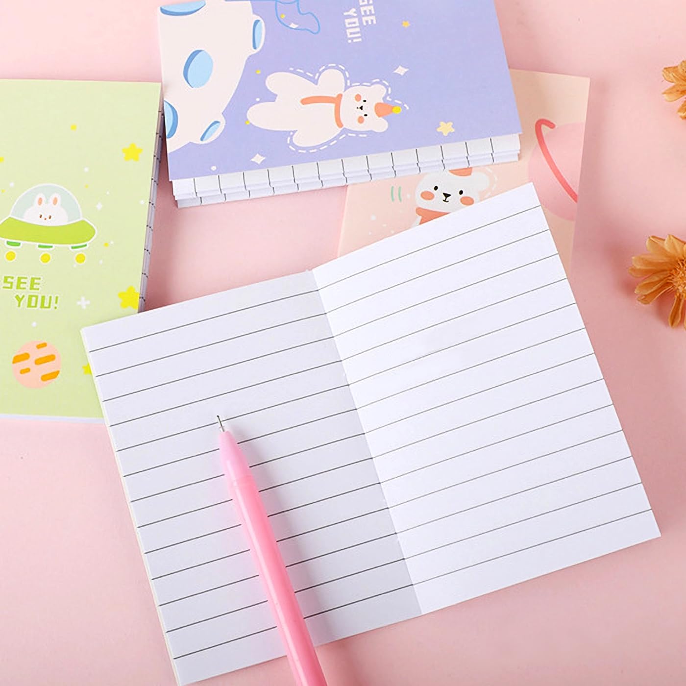 48 Pezzi Mini Quaderno(7 x 10.5 cm),Block Notes Tascabile,Tascabile Piccolo Blocchetti per Scuola,Fare una Lista, Registrare l'ispirazione, Promemoria Quotidiani