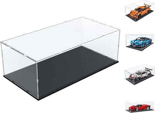 Miniatura 1 de Choowin Vitrina de acrílico para Lego McLaren P1 para Lego Ferrari SP3 para Lego Bugatti Chiron para Lego Car Display Carcasas de acrílico