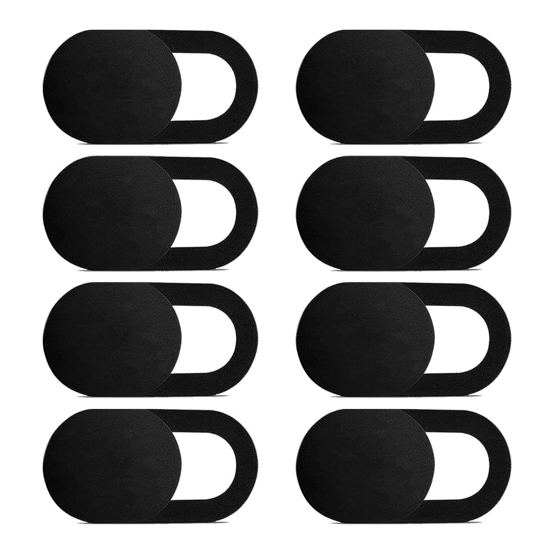 Pellicola Copertura Webcam Ultra Sottile Slide Cover per Laptop (Nero) 8 Pezzi