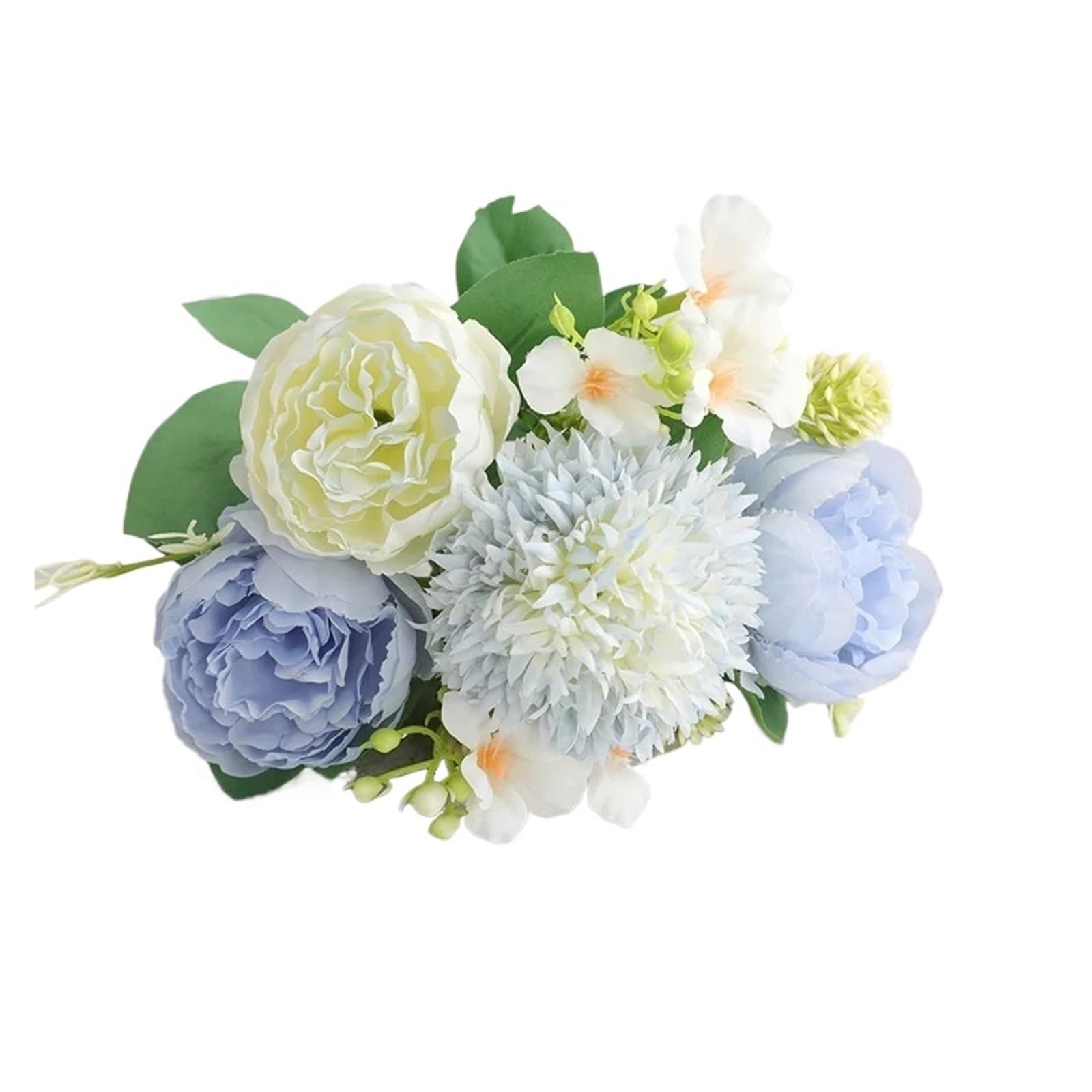 HamPaesk 1PC Artificial Flowers Home Decor Accessories Silk Wedding Decorations Bouquet Fake Plants(Blue)