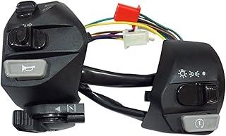 Motorcycle Switch For LC135 22mm Motorcycle Switches ON/OFF Button Handlebar Ontrol Horn Turn Signal Start Switch On Off Switch