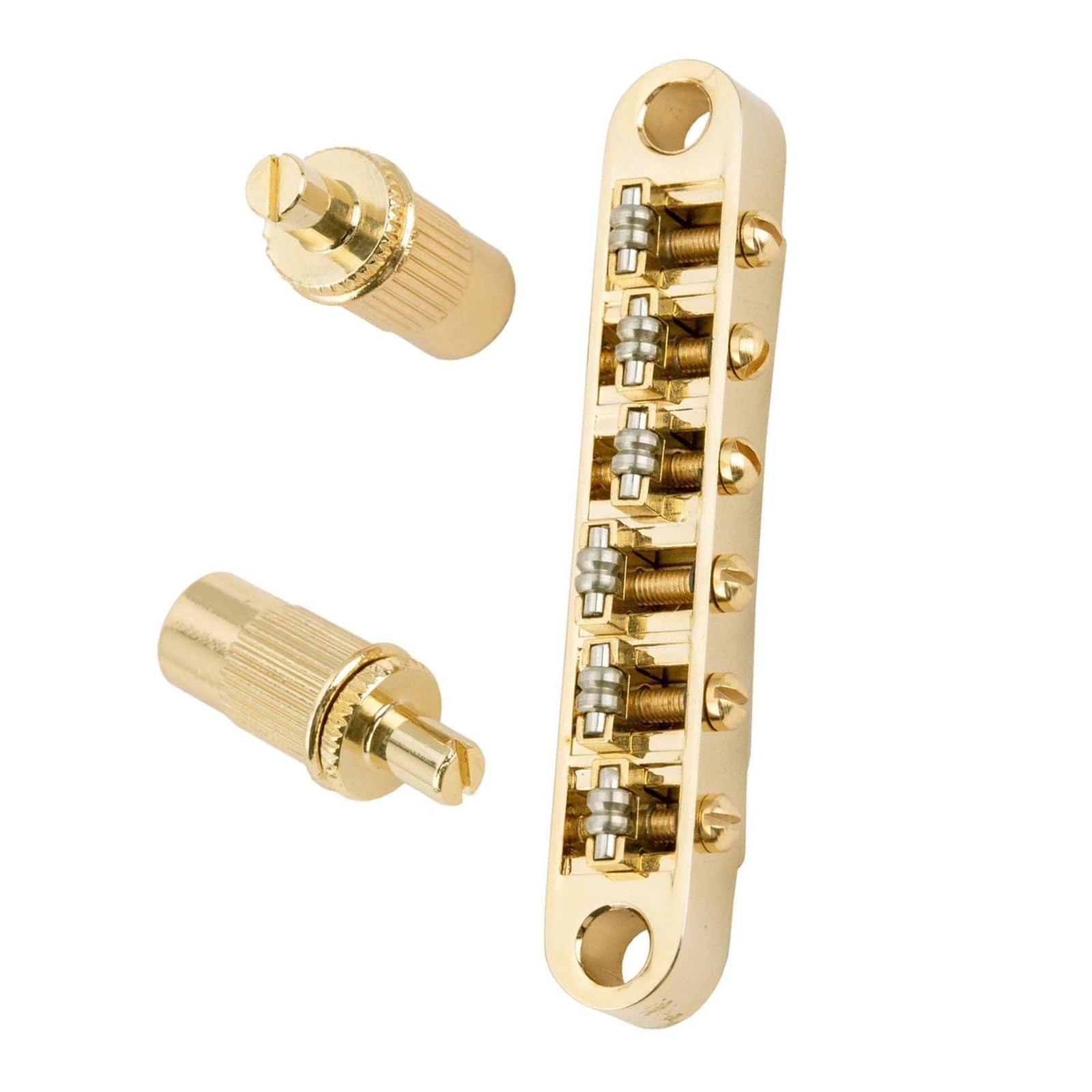Zestaw Siodełek Z Rolkami Mostkowymi O Średnicy 52 Mm Do Gitar Elektrycznych Mostek Gitarowy(Gold)