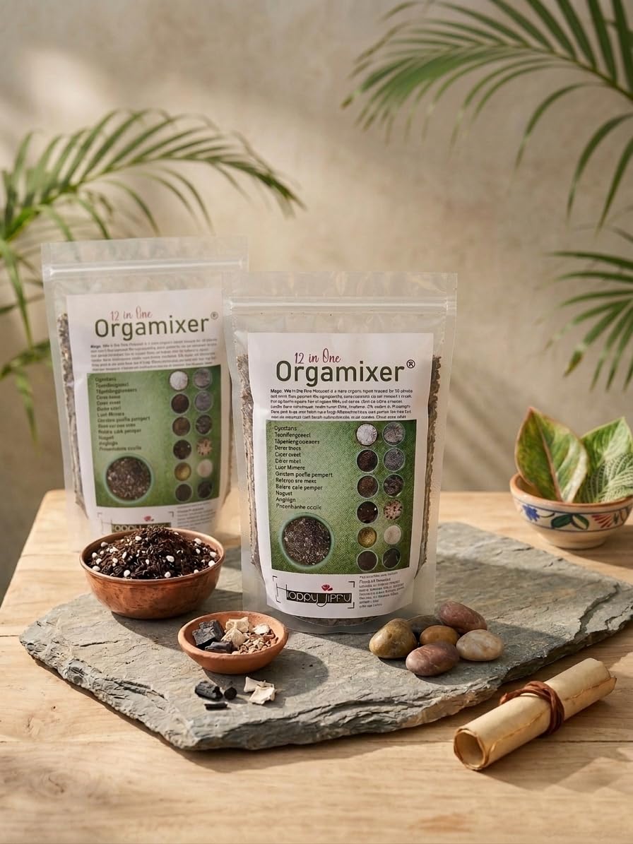 12 in One OrgaMixer - 100% Pure Organic Mixed Fertilizer for plants | Source Of all natural nutrients for all indoor and out door Plants | Combo Offer Pack of Two (1Kg+1Kg)-image-16