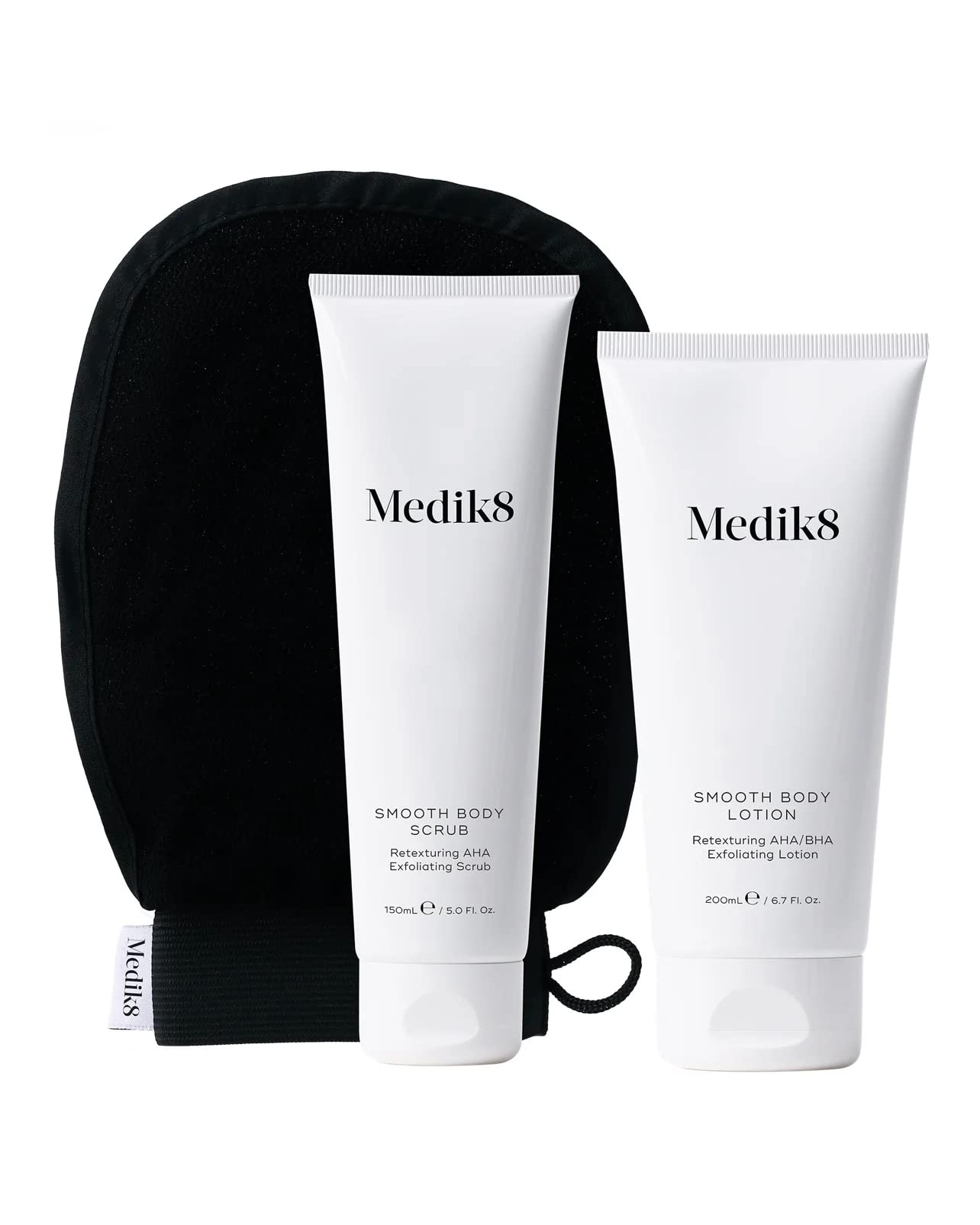MEDIK8 Smooth Body Exfoliating Kit (Smooth Body Scrub 150 ml + Smooth Body Lotion 200 ml)
