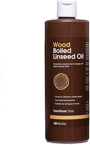 Huile de Lin Cuite pour Traitement Entretien du Bois Furniture