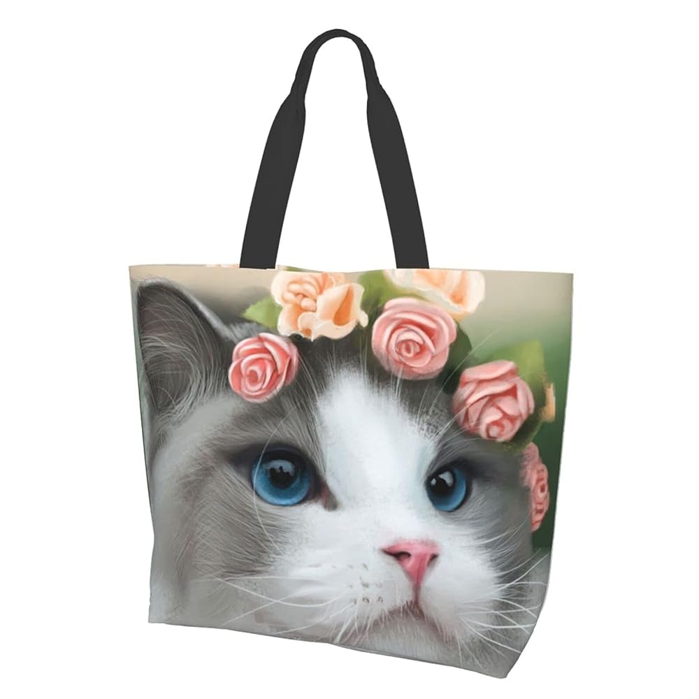 猫バッグ超おっきい子 ラグドール bag Amazon | トートバッグ かわいい ラグドール 猫と花 レディース