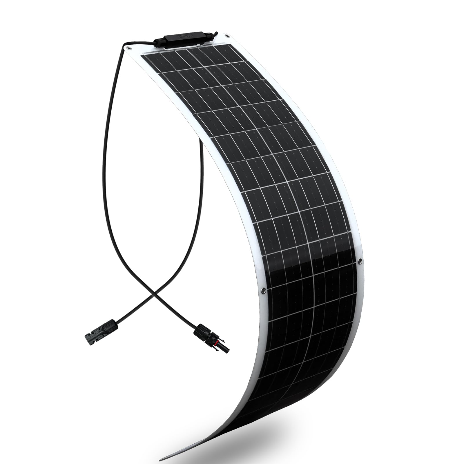 Pannello solare monocristallino flessibile da 50 W, pannello solare monocristallino, 18 V, modulo solare per batterie da 12 V, modulo fotovoltaico per tetto piatto, tetto in mattoni, balcone