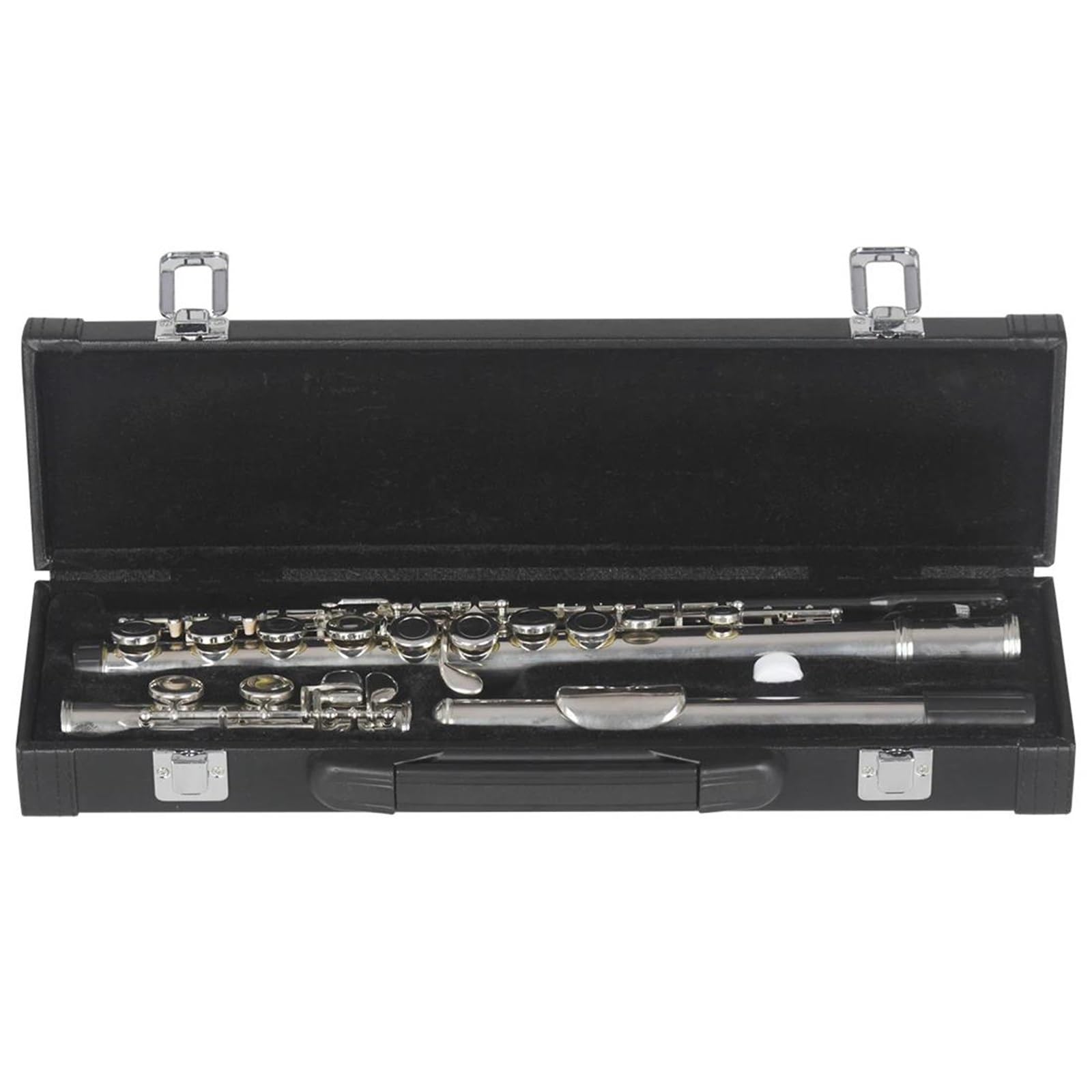 Flauta C De 16 Agujeros Con Llave E Instrumento Viento Madera Profesional Tubo Cuproníquel Cerrado Kit