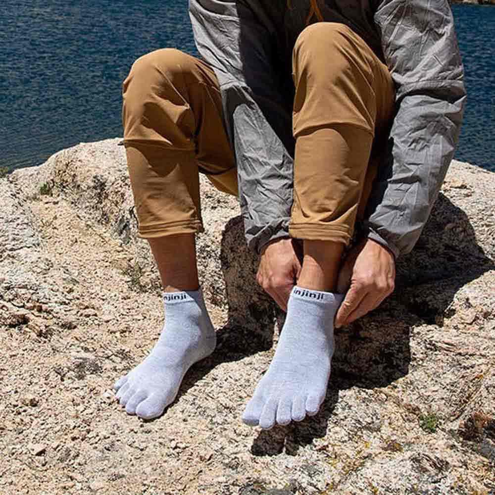Injinji LINER MINI-CREW HEATHER GRAY M, szary, M