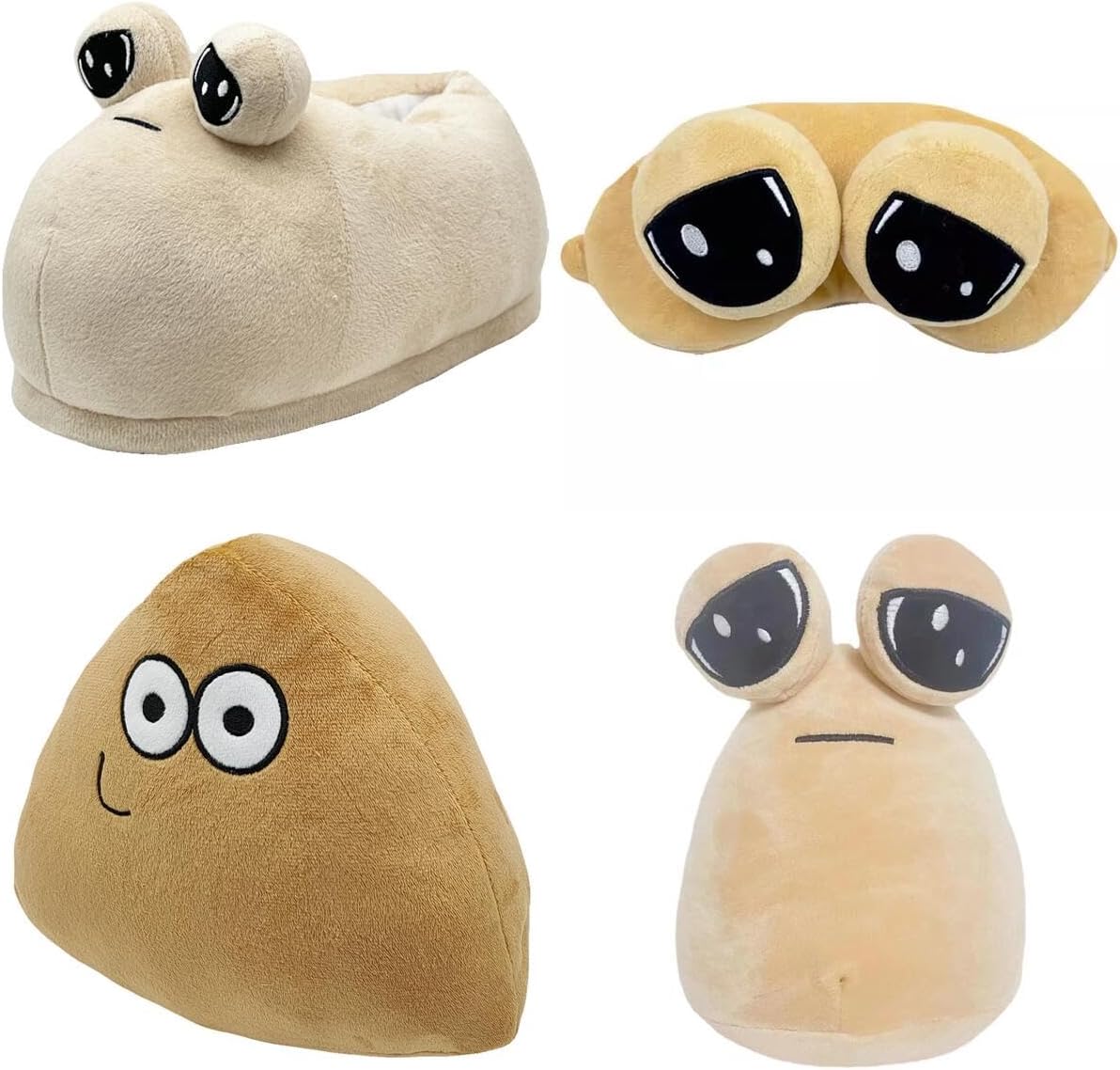 Amazon.co.jp エイリアン Pou ぬいぐるみ マイ ペット エイリアン エイリアンプーぬいぐるみ アイマスク 靴 かわいい人形