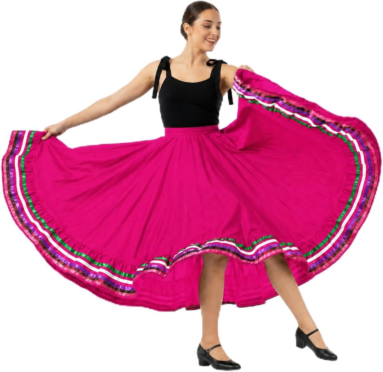 Authentic Mexican Skirt for Women Traditional Made by Original Mexican Artisans in Guerrero Folklorico Dress folklorico Skirt