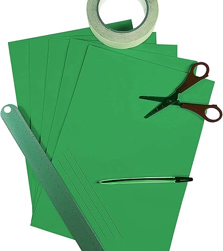 Miniatura 6 de 25 hojas de papel de cartulina verde, cartulina de 8.5 x 11 pulgadas para Cricut, papel de construcción grueso para hacer tarjetas, álbumes de