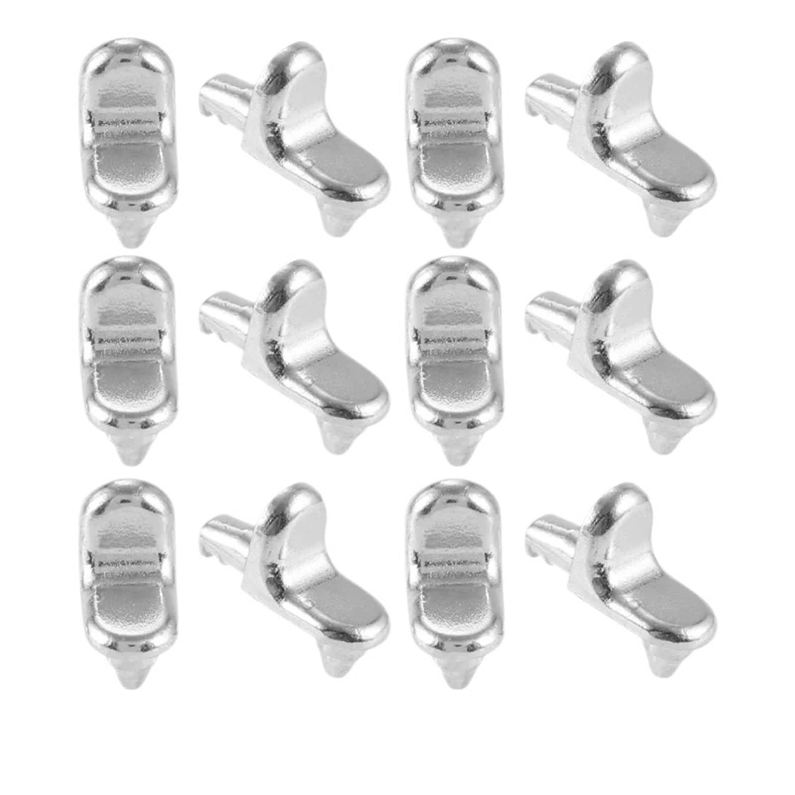100Pcs Zinc Alloy Shelf Support Pegs Cabinet Closet Pins Nickel Plated Fixing Bracket