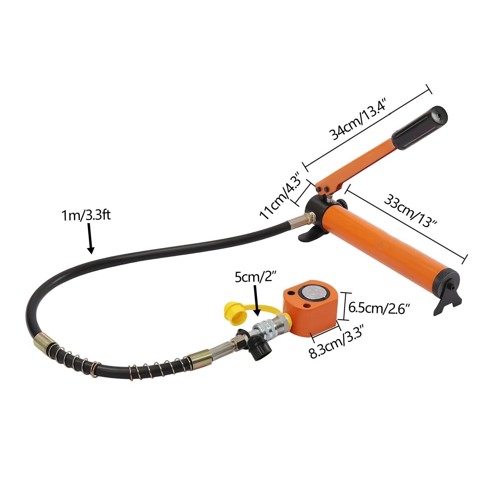 nożycowy lewarek Podnośnik hydrauliczny 10T z ręczną pompą hydrauliczną Zestaw podnośników Hydrauliczna pompa ręczna CP-180 o pojemności 350 cm3 Podnośnik samochodowy
