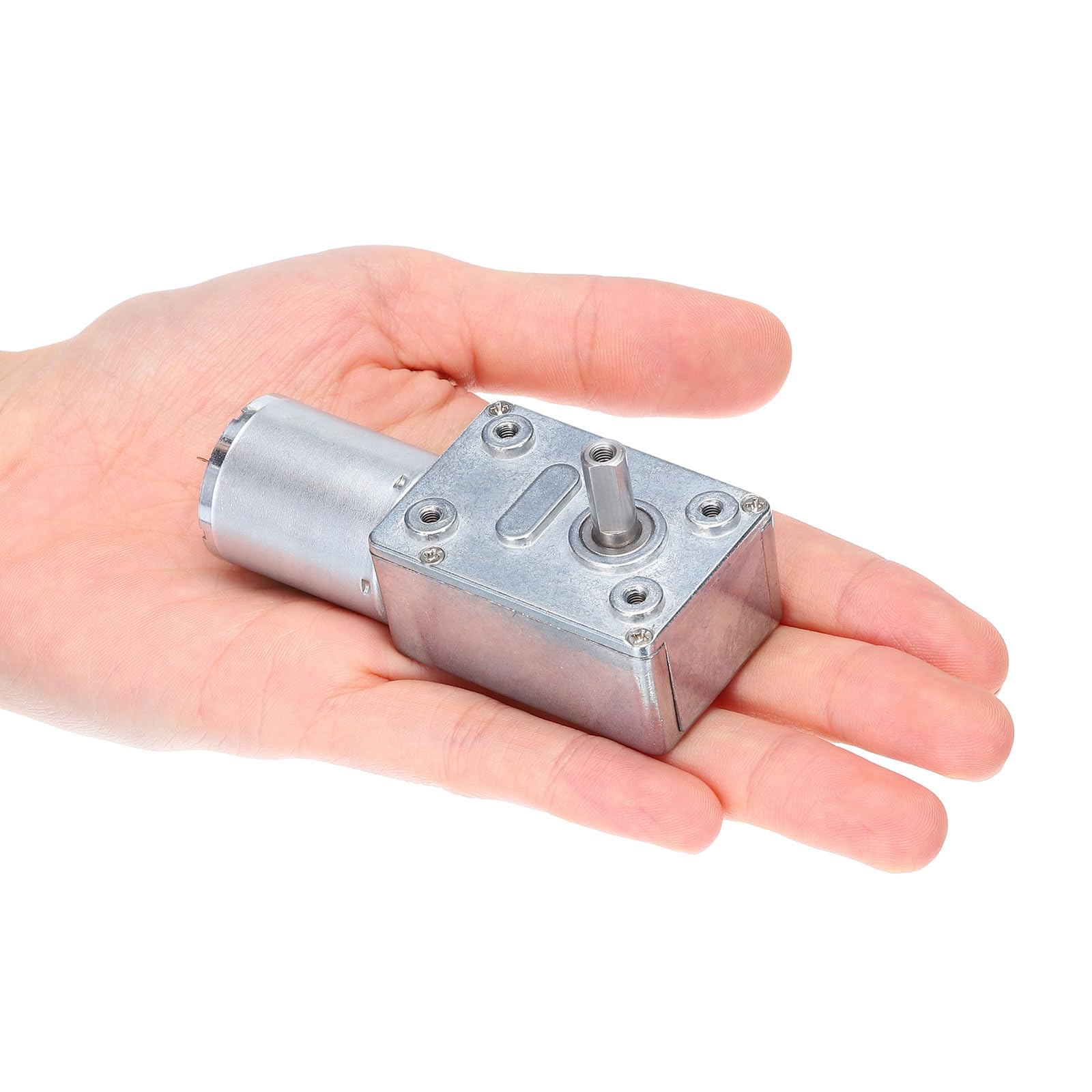 QUARKZMAN DC 12V Schnecken Getriebemotor mit 6mm Welle 120 U/min Hochdrehmoment Getriebemotor Untersetzung Elektro Motor Getriebe Reduktionsmotor für Boot Auto Ventilator Haushaltsgerät