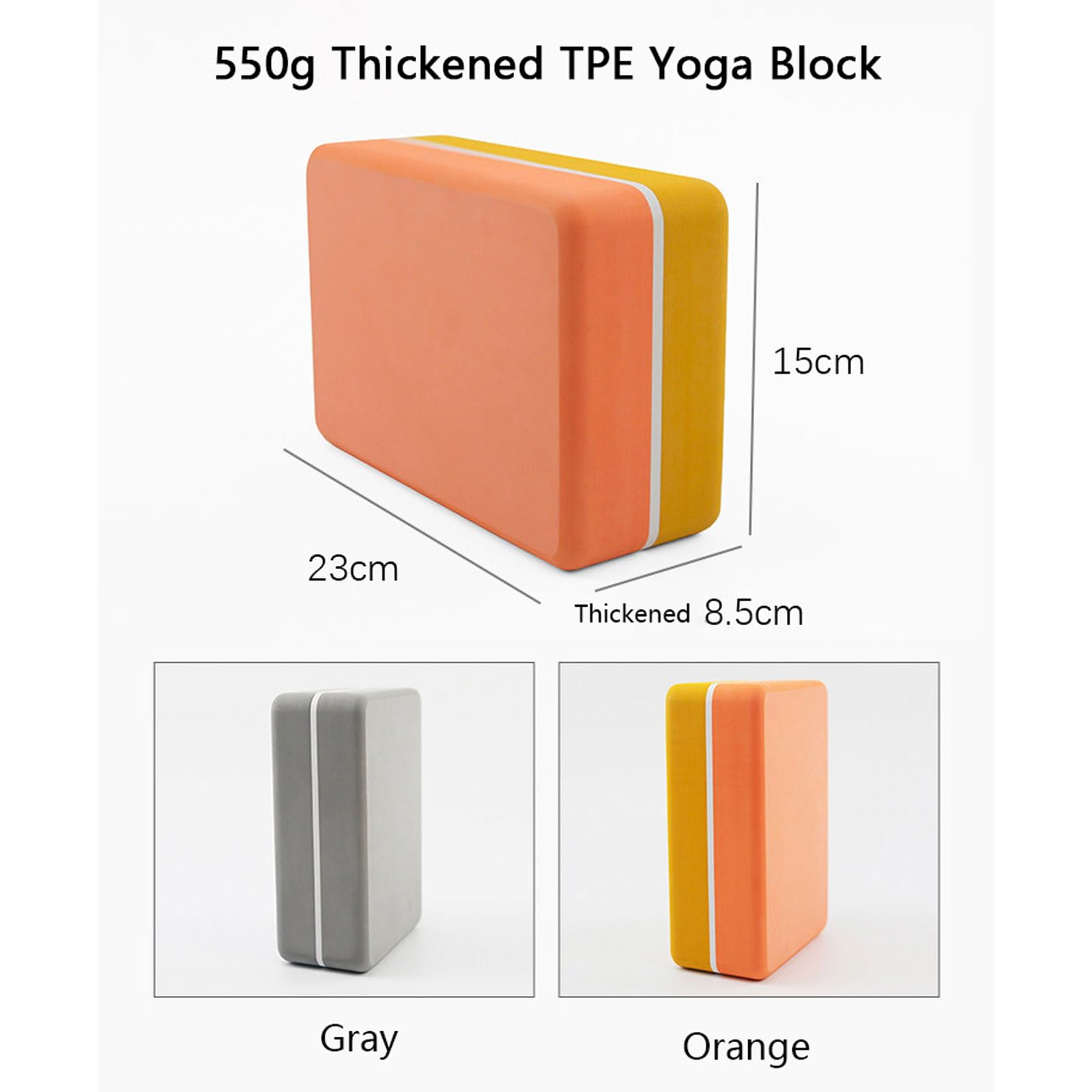 2er Set Yoga-Blöcke Klötze für Pilates zweifarbig Verdickt Blöcke Klötze Hochdichter Schaum leicht Stabil Yoga Zubehör Bietet Unterstützung und Stabilität für Fitness Pilates Stretching und Meditation