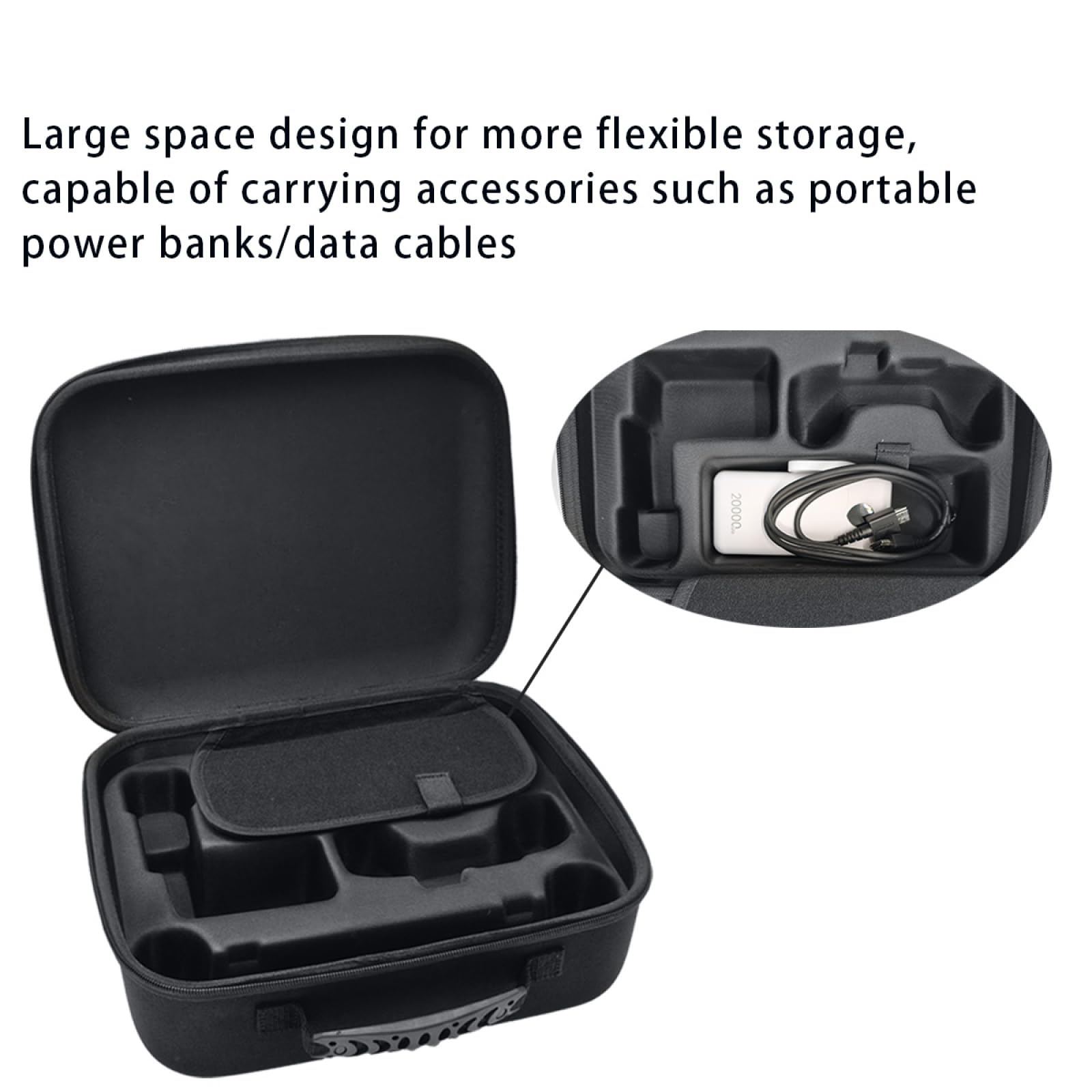 Genérico Carga de Transporte para ROG Xbox Ally/ROG Xbox Ally X Bolsas de Almacenamiento a Prueba de Golpes para Consolas de Juegos EVA Cubierta Protectora de Gran Capacidad
