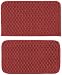 Garland Rug Town Square 2-Piece Kitchen Rug Set, 18-Inch by 28-Inch, Chili Red