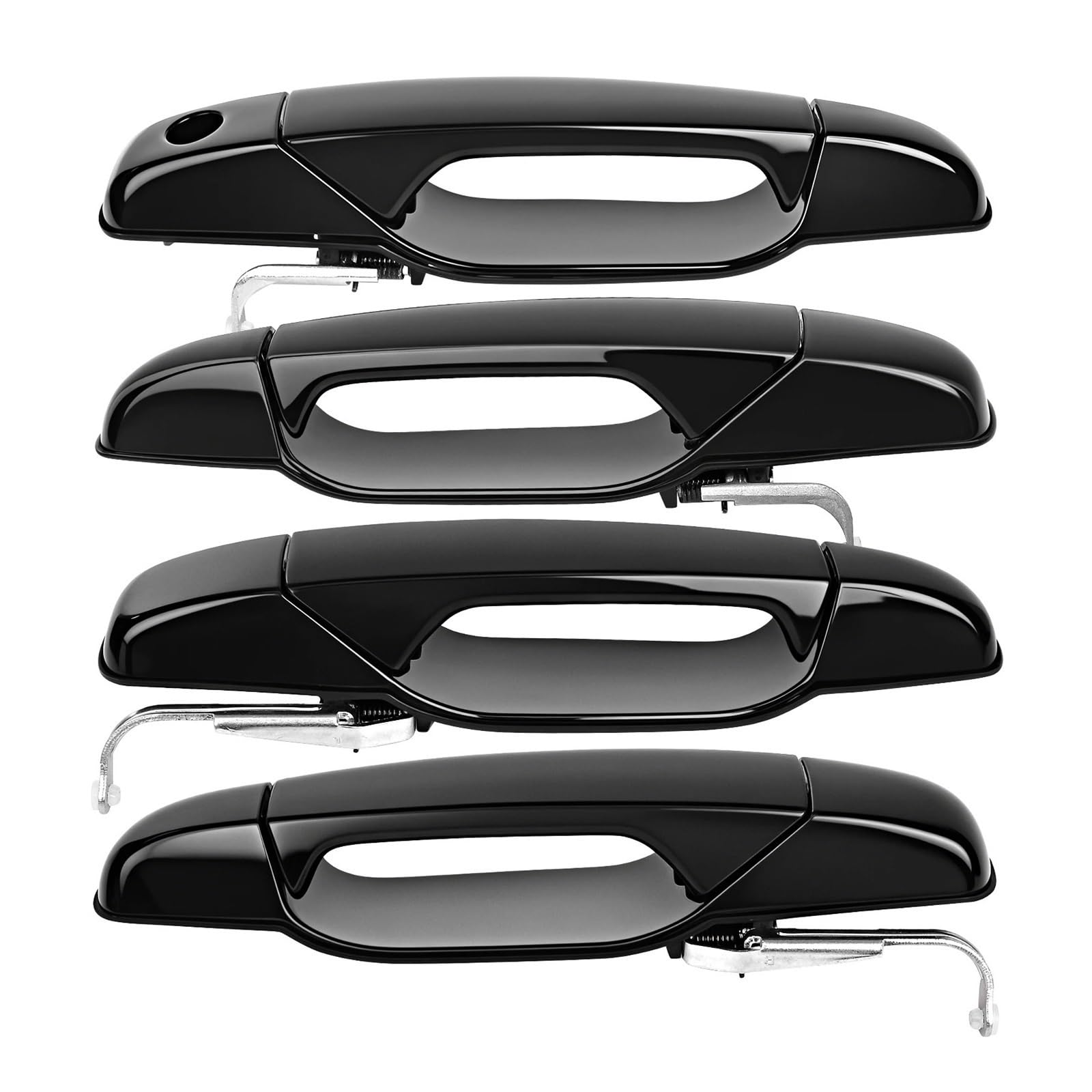SAUANMNKTP Exterior Door Handle for Car for GMC for Sierra for Yukon for Cadillac for Escalade Pickup Exterior Door Handle 22738721 Black