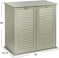 Vista 21 de Household Essentials - Gabinete para cestas de ropa sucia con apertura frontal