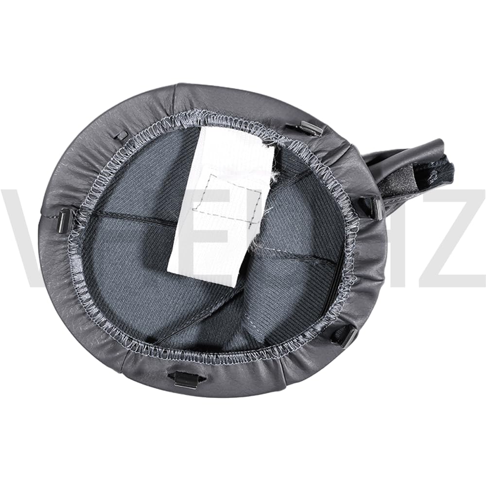 Viviance Auto 5-Versnellingspookknop compatibel met Fiat 500 500C Panda 2003-2012 Grijs