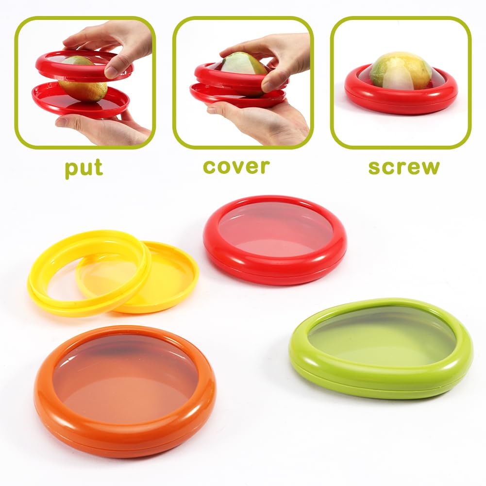 Lot De 4 Boîtes De Rangement En Silicone Pour Fruits Et Légumes