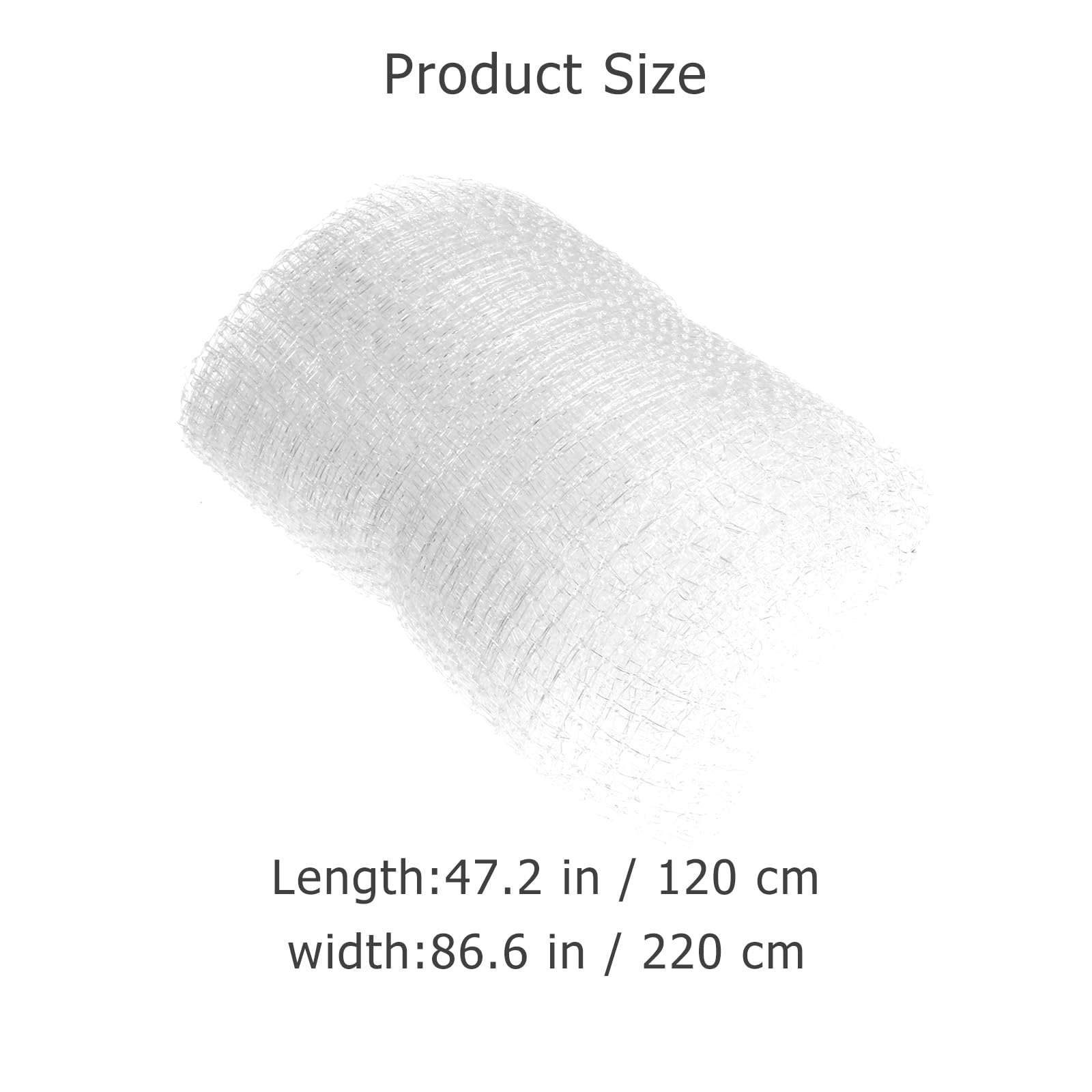 ULTECHNOVO Red de malla para acuario de 47 x 87 pulgadas, cubierta transparente para pecera, pantalla de protección antisaltos para tortugas de peces, pájaros, evitar escapes