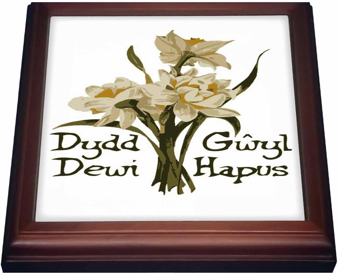 3dRose Trivet with Tile, 8 by 8-Inch, Brown