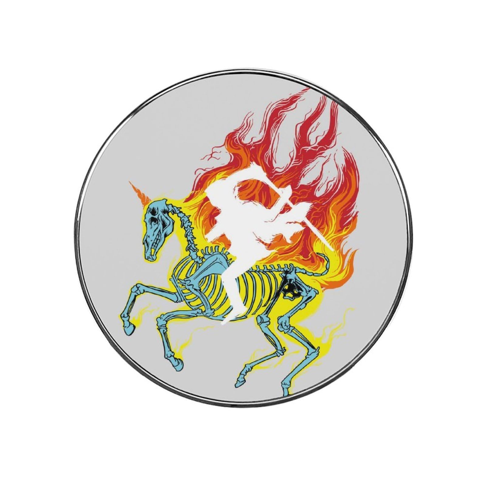 Fire Skull Unicorn Magnets For Fridge Kitchen Decoration For Refrigerators Whiteboards