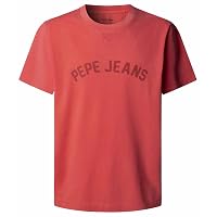 Pepe Jeans Gio Tee T-Shirt, Rosso (Rosso Estivo)