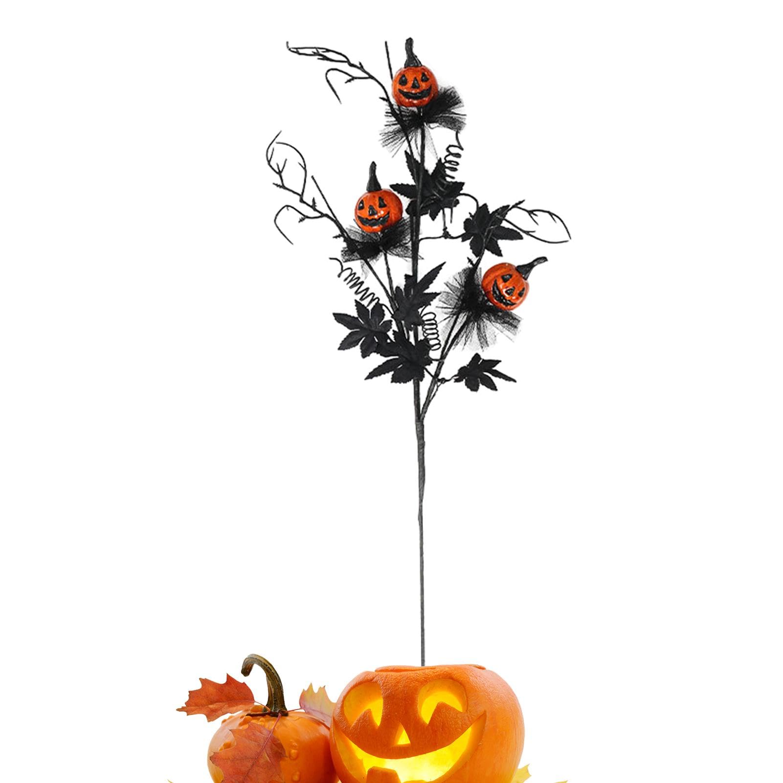 Amazon.co.jp: 黒い枝ハロウィン、ハロウィン造花 - ハロウィン