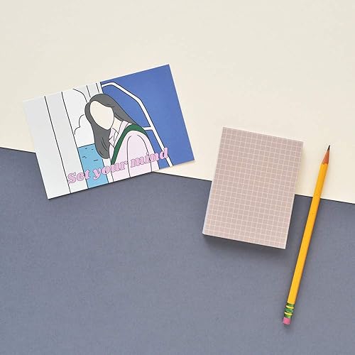 Miniatura 5 de Monolike Memopad Smoothie Ver.2 - Juego de 4 paquetes, 4 diseños diferentes, 100 hojas por bloc, total de 400 hojas, blocs de notas, blocs de