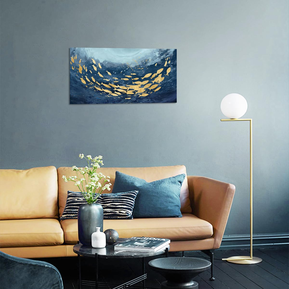 【絵画展入賞作品】深海のdeus / 46×38㎝ F8 インテリア モダン Amazon.co.jp: 海の魚 抽象画 装飾 ウォールアート モダン