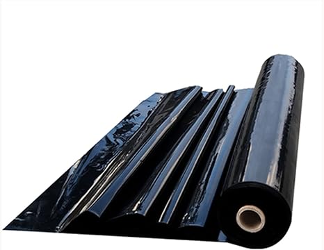Image AWSAD Fish Pond Liners, Gardens Pool Membrane, Waterproof Impermeable Membrane Mat, for Small Ponds, Fish Ponds, Garden Fountain, 22 Sizes (Color : Black, Size : 4x5m)