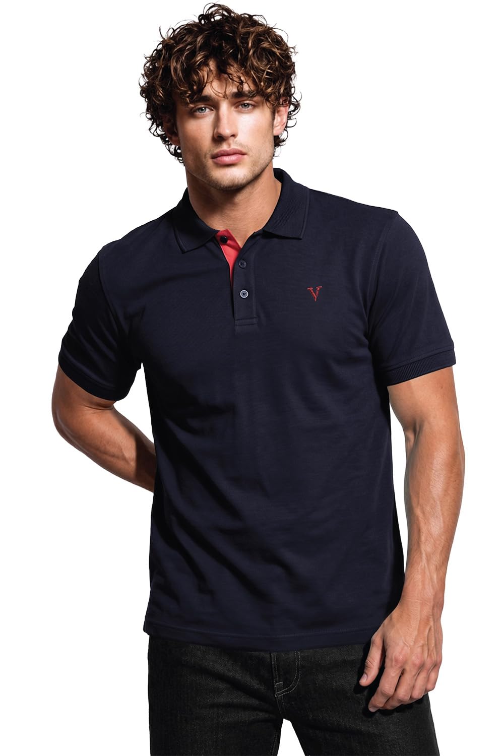 van heusen Men's Solid Regular Fit Polo-picture-33