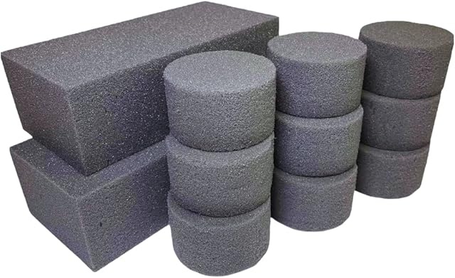 2 Dry Bricks & 9 Dry Sec Cylinders. Bricks for Silk & Artificial Flowers with Floral Foam. Floral Foam Block Sponge for Weddings & Florist Floral Arrangements Craft Supplies