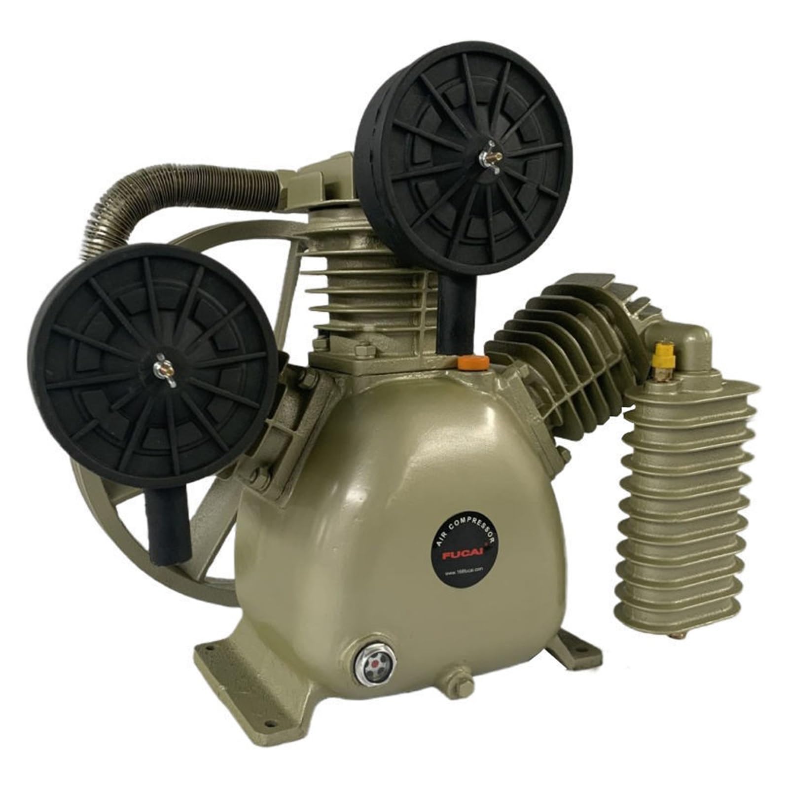 Cylinder 2.2KW Piston Air Compressor Head Two Cylinder 0.3CBM Displacement High Pump for Industrial Use for Machine