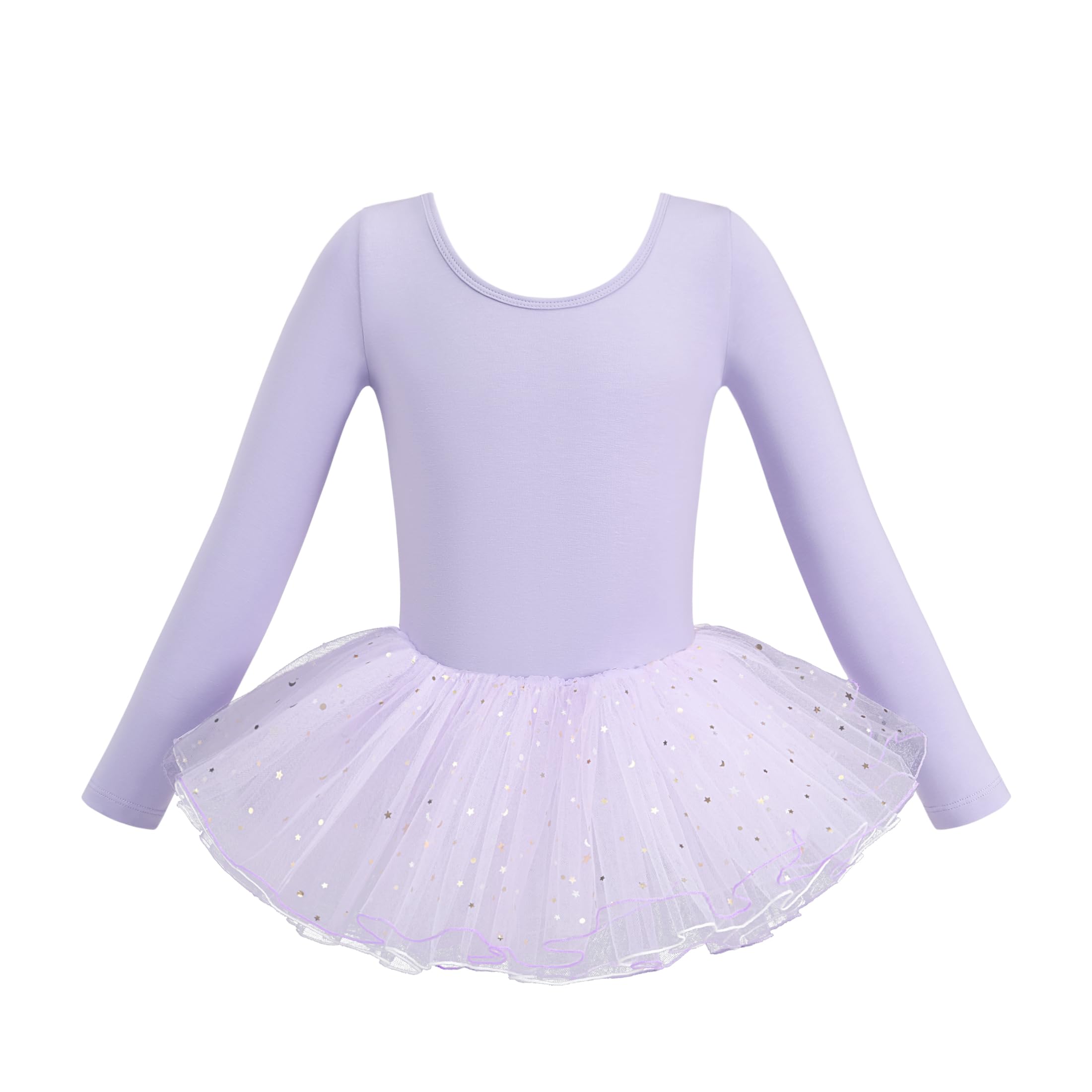 HIPPOSEUS Niña Tutu Vestidos de Ballet Maillot de Danza Gimnasia Leotardo Body Clásico para Niñas Body Traje de Baile,Y-04WDM — view 13