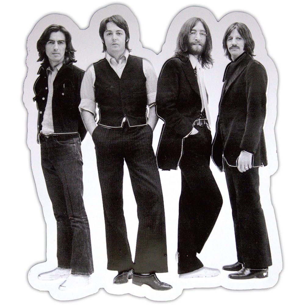 The Beatles walking In London Image Embossed Fridge Magnet
