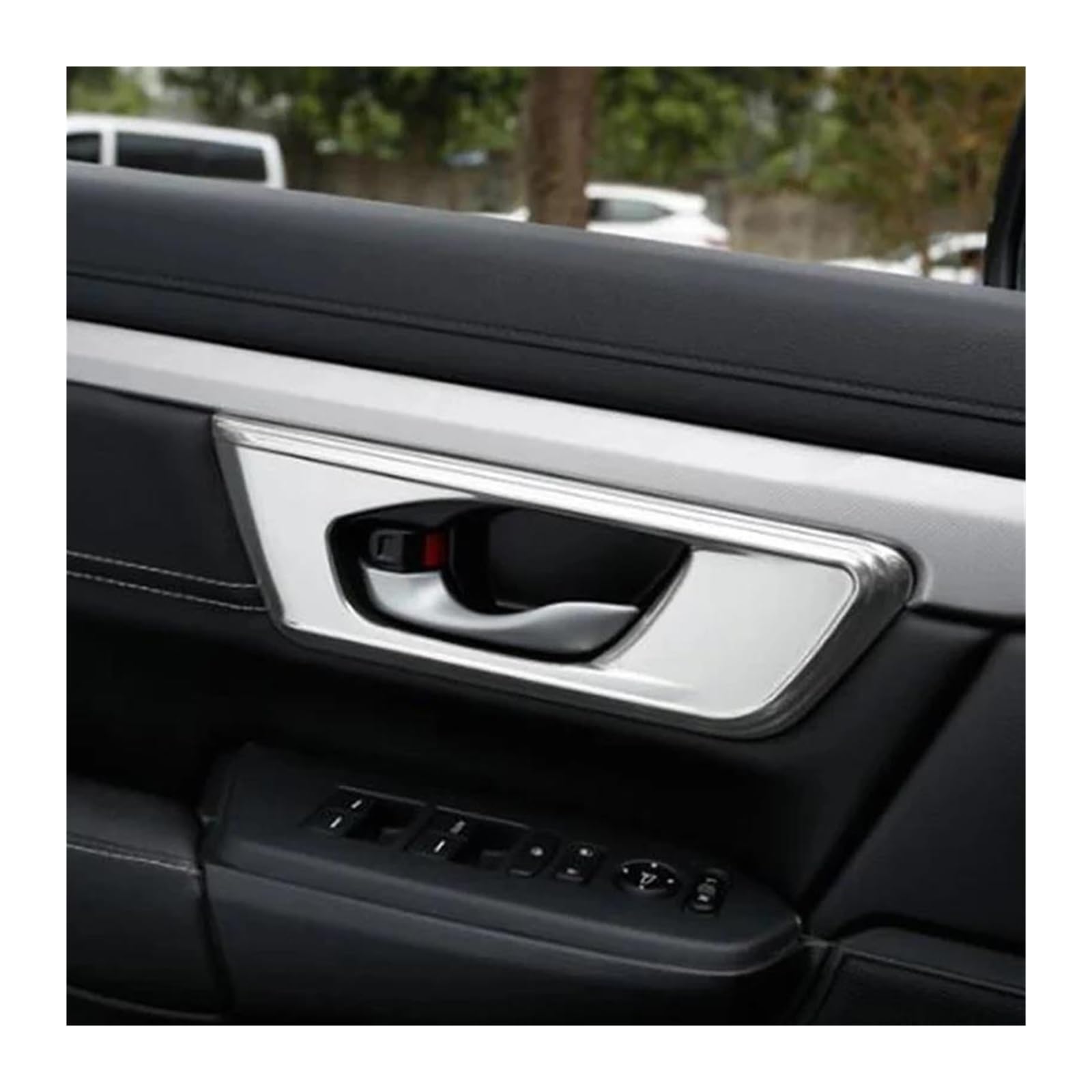 Rivestimento interno della consolle centrale In Acciaio Inox Per CRV 2017 2018 Auto Porta Interna Ciotola di Protezione Telaio Pannello di Copertura Trim Adesivi 4 Pz